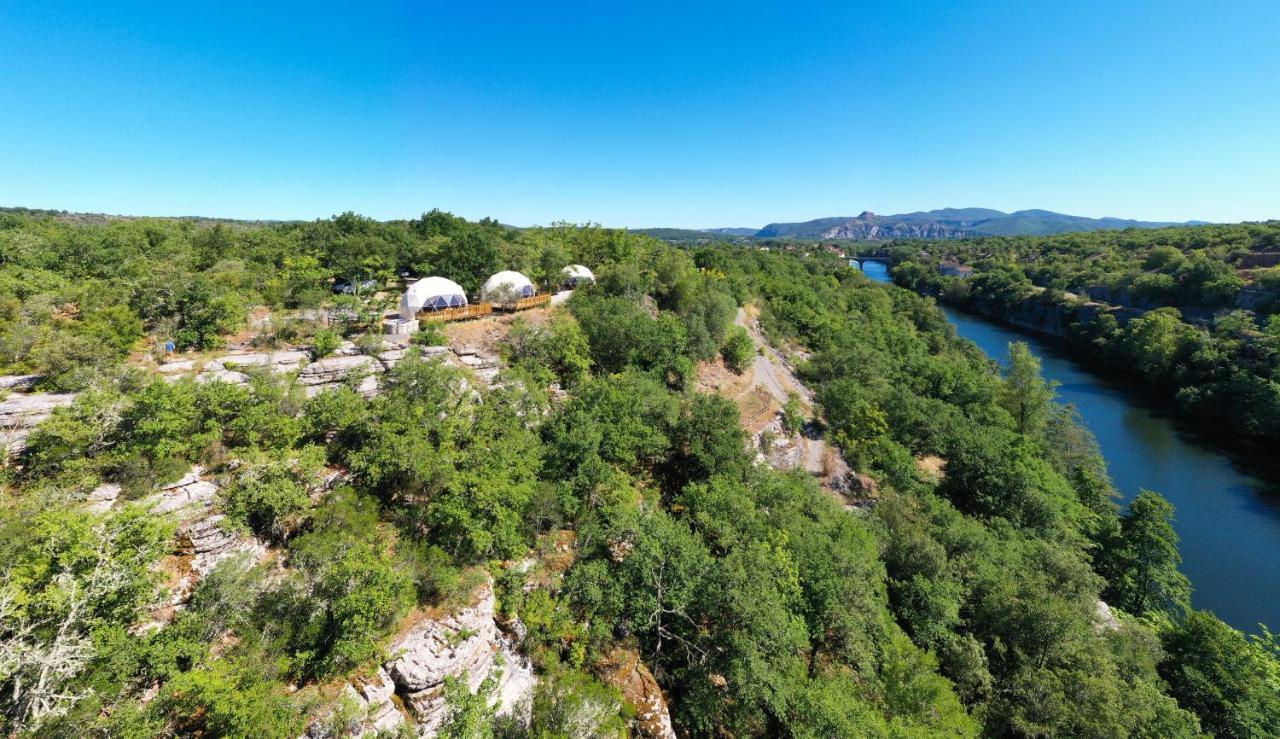 Hotel Les Domes Des Gorges Ruoms Esterno foto